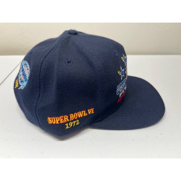 NEW VTG 90s Dallas Cowboys 5X Super Bowl Champions Annco Hat Cap NOS Wool Blend - Picture 11 of 15